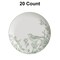 20 Count Elegant 8 Inch Earthtrends Yaffa Design Disposable Paper Plates